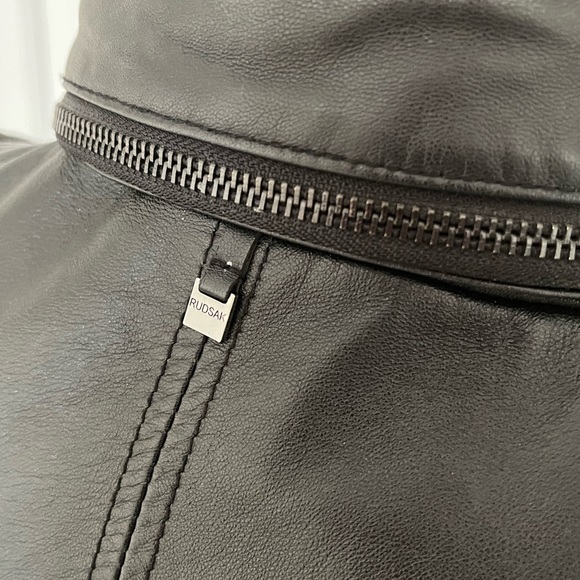 Rudsak Black Leather Jacket - Picture 4 of 5